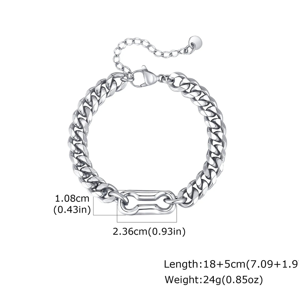 PENDRA Charm Cuban Bracelet
