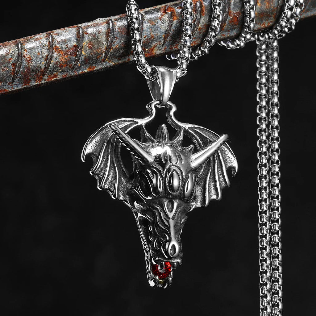 PENDRA Soladric Dinosaur Motif Necklace