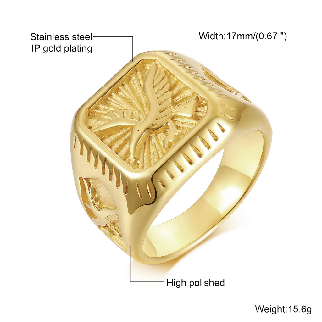 PENDRA Ethnic Round Steel Ring