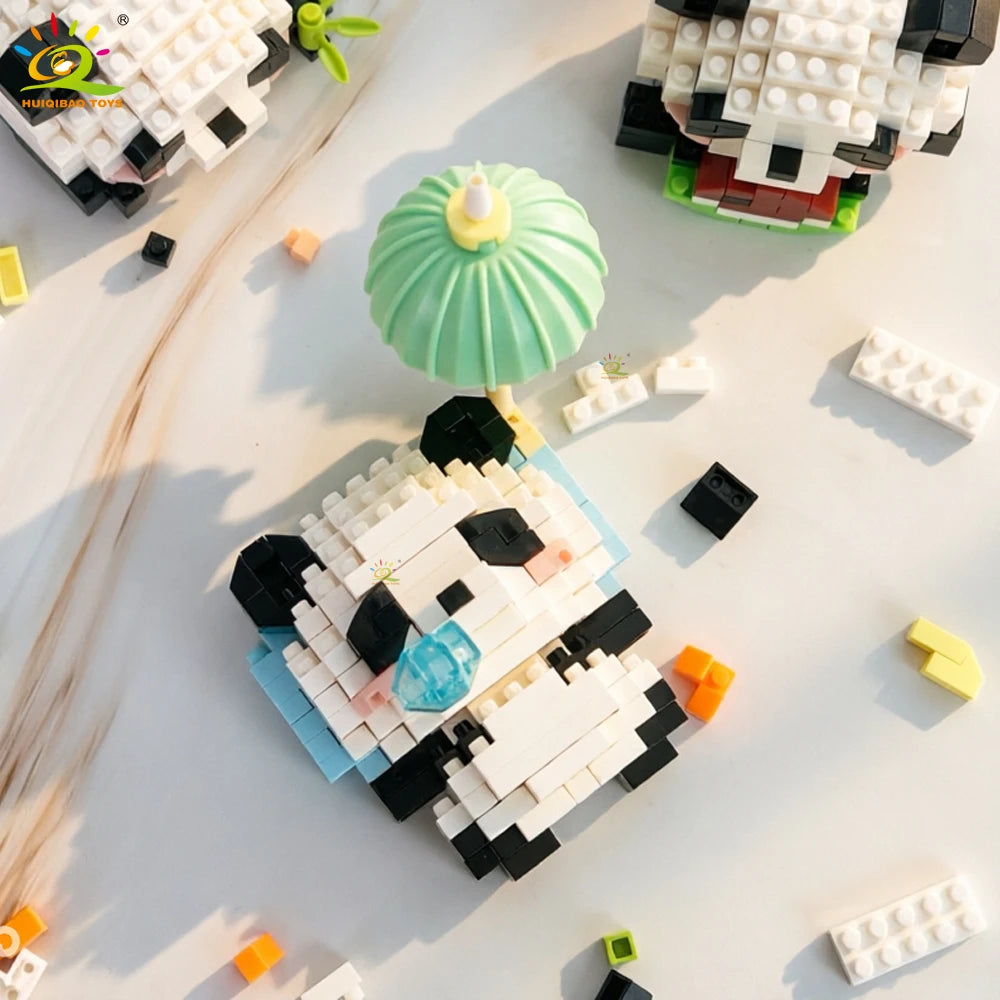 PENDRA Cute Panda Micro Building Set