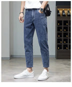 Comfortable Stylish Trendy Luxury Men's Jeans 2023 Summer Blue Cowboy Classic Jeans Casual Stretch Luxury Denim Pants for Men