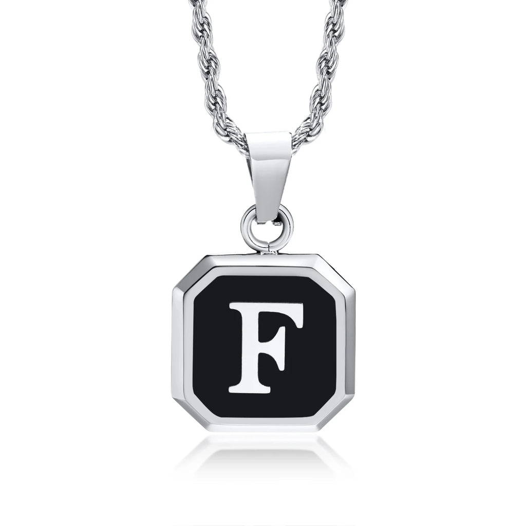 PENDRA Square Twisted Pendant Necklace