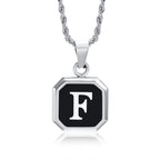 PENDRA Square Twisted Pendant Necklace