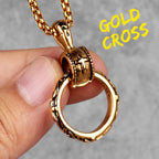 PENDRA Cross Steel Ring