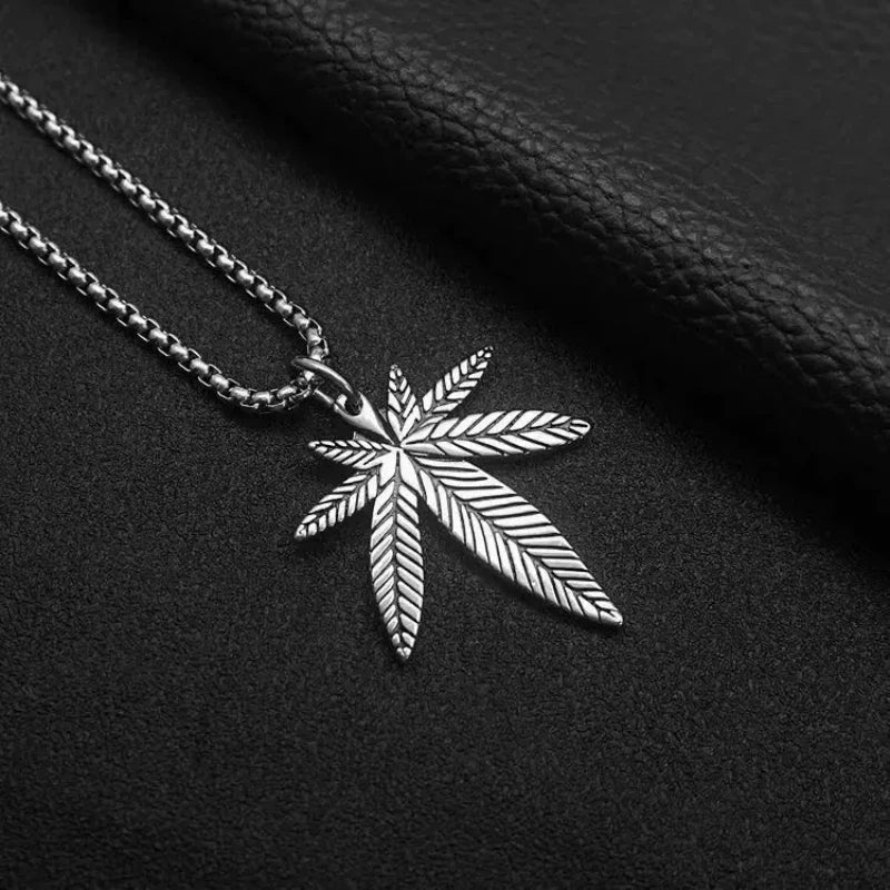 PENDRA Mapleleaf Stainless Steel Maple Leaf Pendant