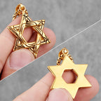 PENDRA Judaism Hexagram Boyfriend Steel Necklace