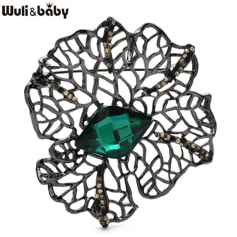 PENDRA Florahollow Hollow-Out Flower Brooch