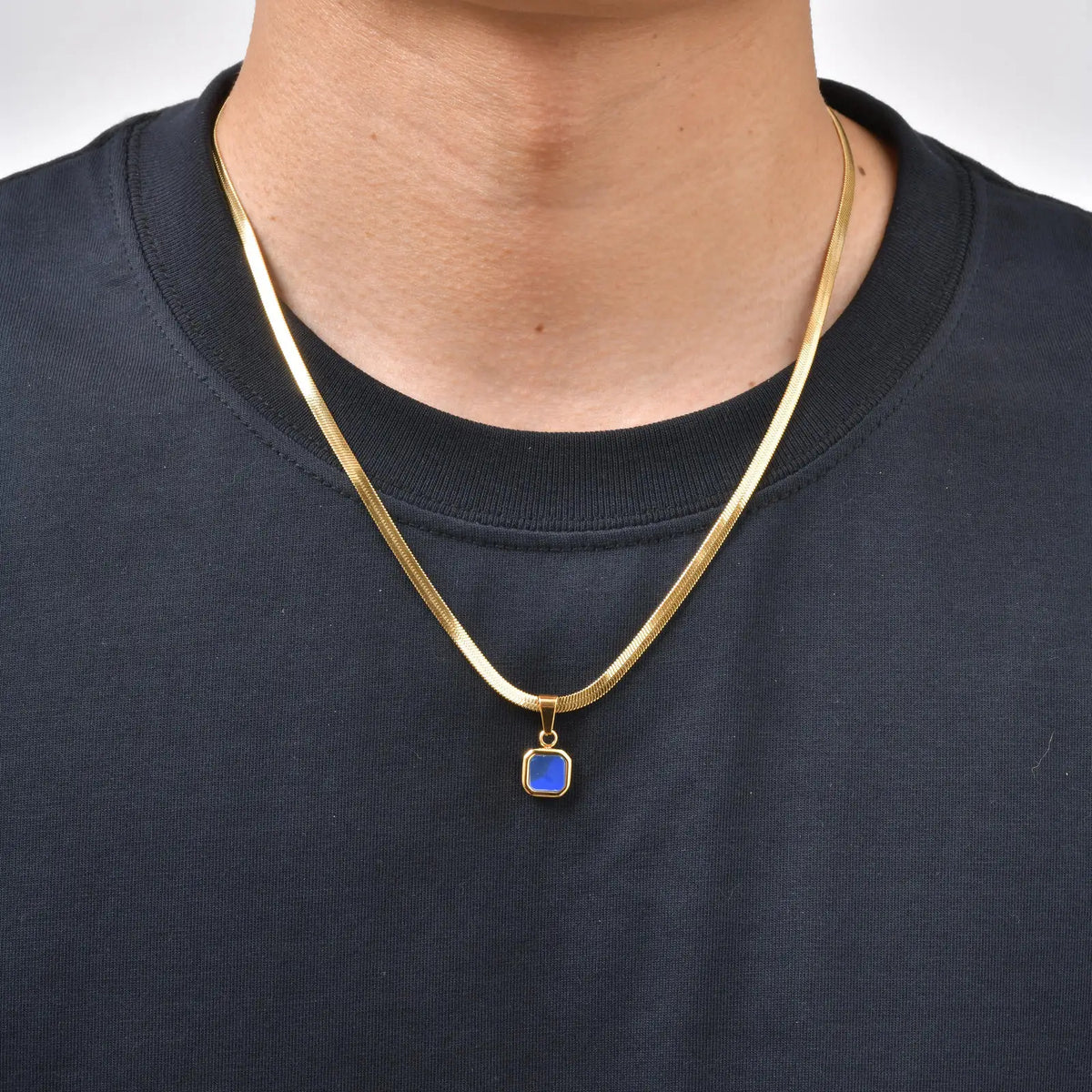 PENDRA Cuban Stone Chain Necklace