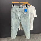 PENDRA Straight Leg Denim Washed Pants