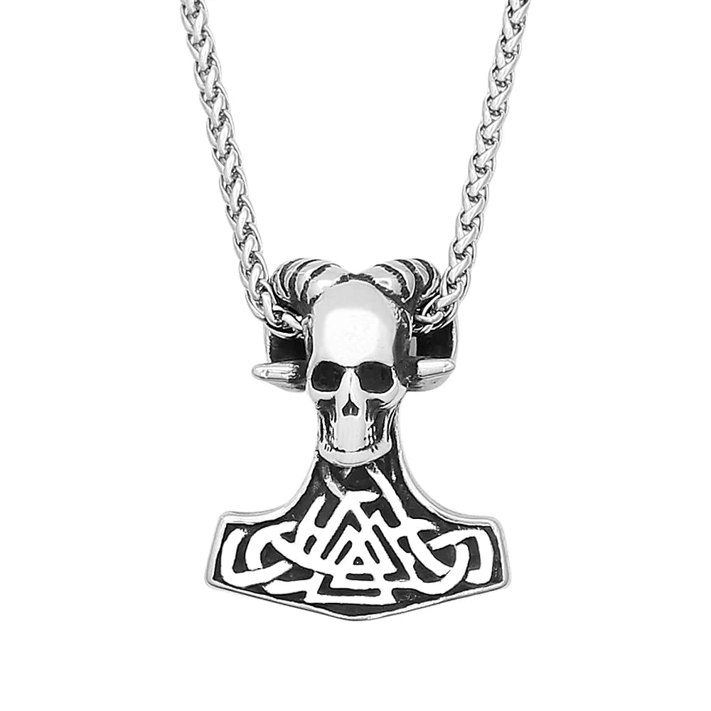 PENDRA Mjolnir Nordic Viking Thor Hammer Necklace