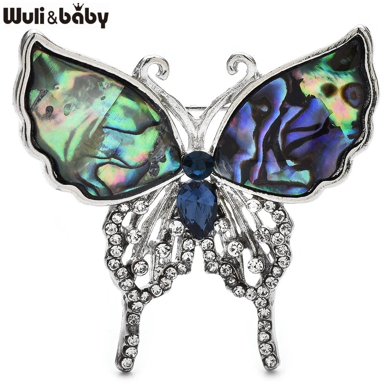 PENDRA Abalone Shell Butterfly Brooch