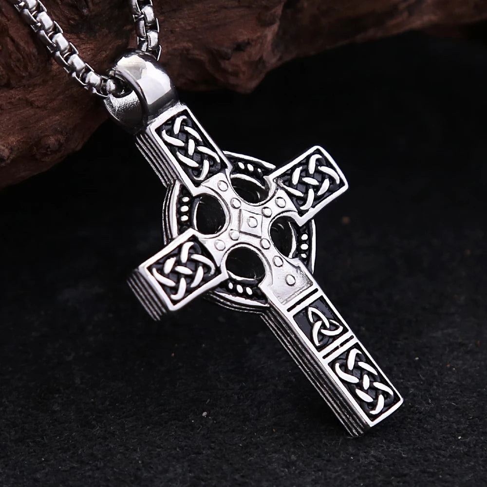 PENDRA Crossforge 316L Stainless Steel Cross Pendant Necklace