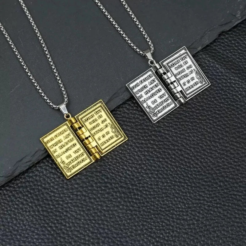 PENDRA Biblebook Multi-Color Bible Book Pendant