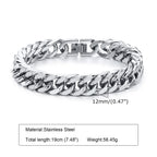 PENDRA Cuban Silver Chunky Bracelet