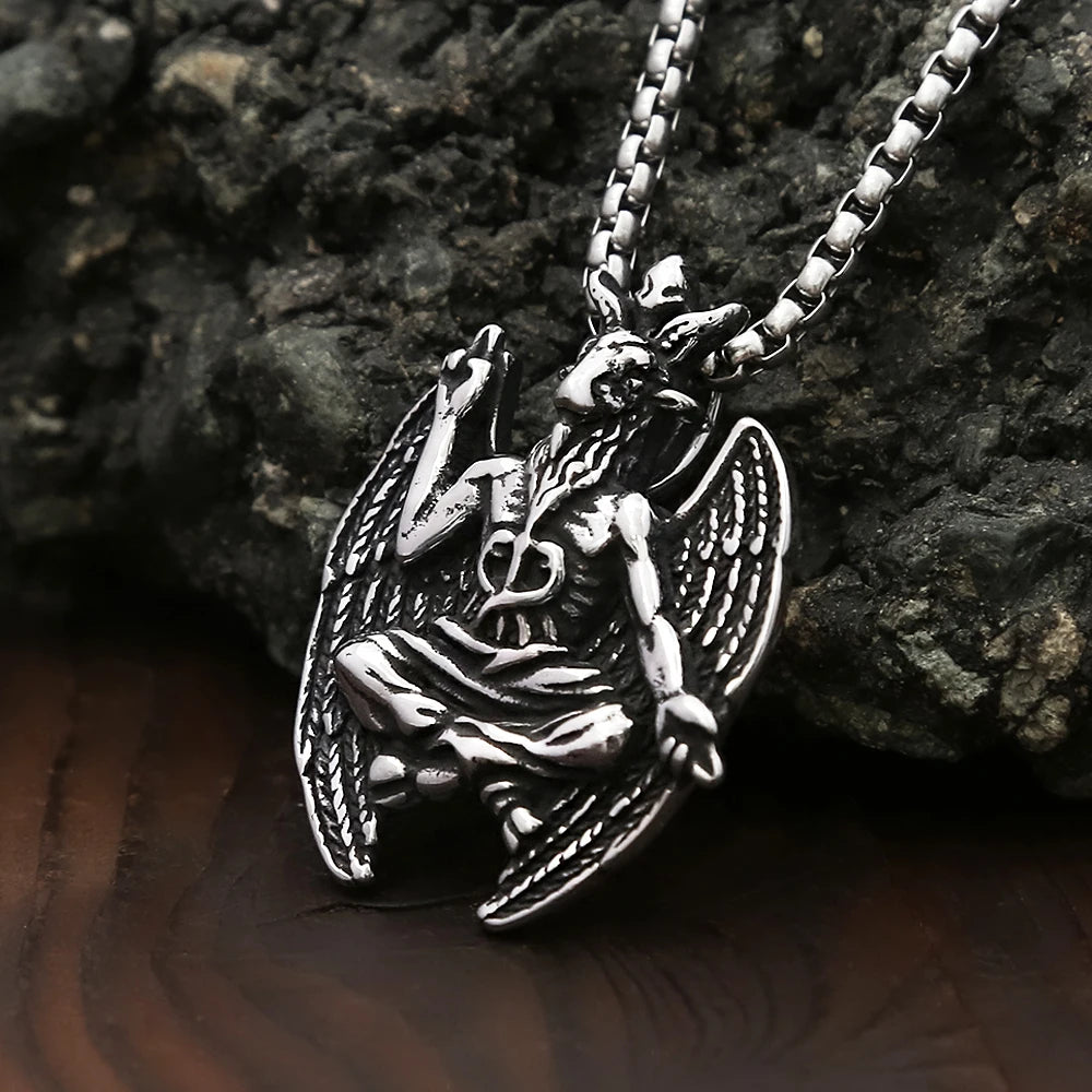 PENDRA Satanicgoat Gothic Goat Pendant Necklace