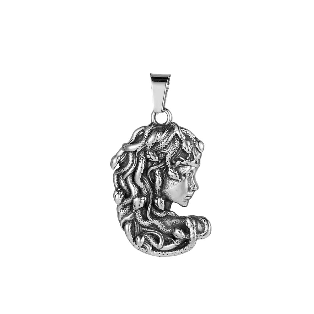 PENDRA Medusa Gothic Vintage Pendant Necklace