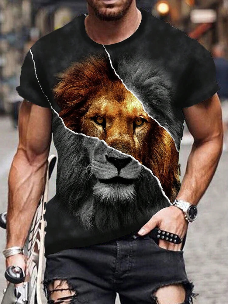PENDRA Printed Sports Short Sleeve T-Shirt