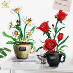 PENDRA Orchid Rose Floral Building Set
