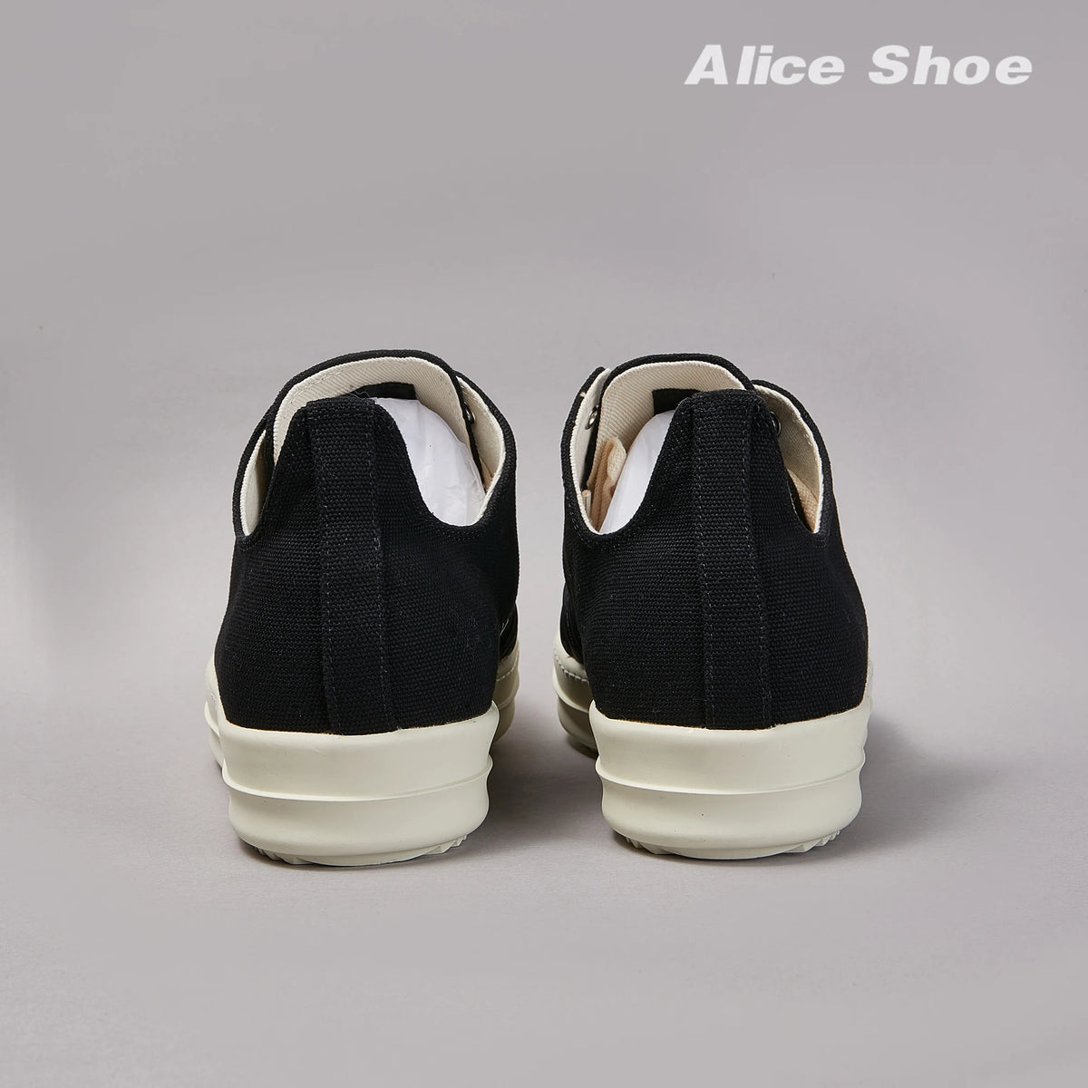 PENDRA Pleated Noir Black Canvas High-Top Zip Thick-Sole Edition 2 Platform Sneakers