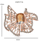 PENDRA Bellara Hollow Crystal Bowknot Brooch