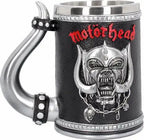 Gothic Rock Collectible Mug Hand-Polished 3D Embossed Skull, Stainless Steel Inner Unique Horn Handle Heavy Metal  Coffee Cup