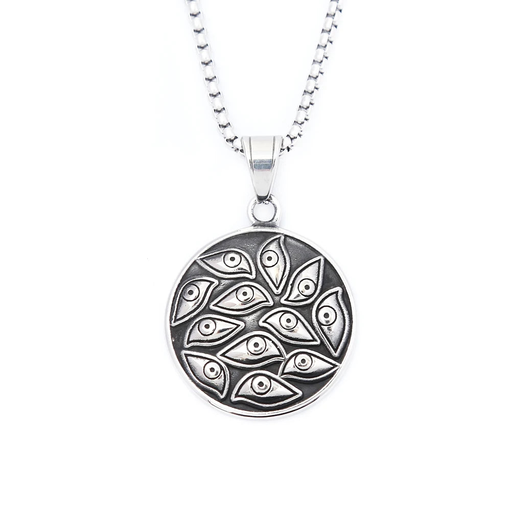 PENDRA Demoneye 316L Stainless Steel Demon Eye Pendant