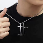 PENDRA Crosssilver Hip Hop Silver Cross Pendant Necklace