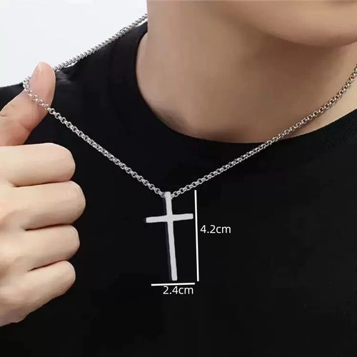 PENDRA Crosssilver Hip Hop Silver Cross Pendant Necklace