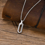 PENDRA Box Geometric Pendant Necklace