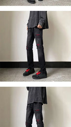 PENDRA Washed End Ripped Pants