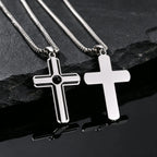 PENDRA Cross Enamel Pendant Necklace
