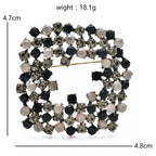 PENDRA Rhombelle Rhinestone Geometric Rhombus Brooch