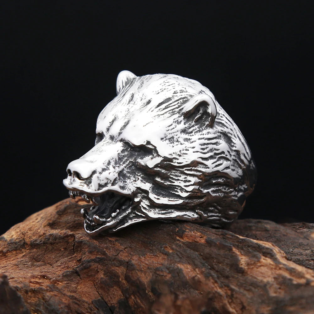 PENDRA Bearcrest Nordic Viking Bear Head Pendant