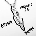 Awm Sniper Rifle Gun Men Necklaces Stainless Steel Pendant Chain Women Punk Fashion Jewelry New in Accessories Gifts Wholesale