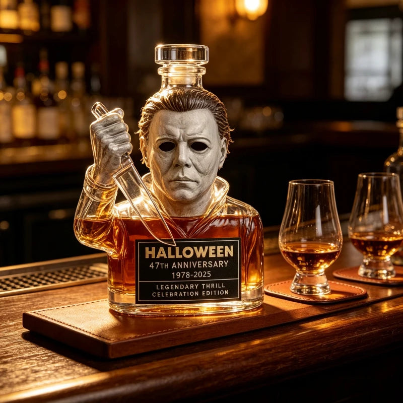 PENDRA Halloween Horror 47th-Anniversary Glass Whiskey Decanter