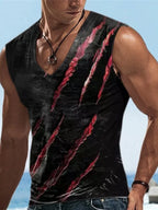 PENDRA Sports Sleeveless Neck Lion T-Shirt