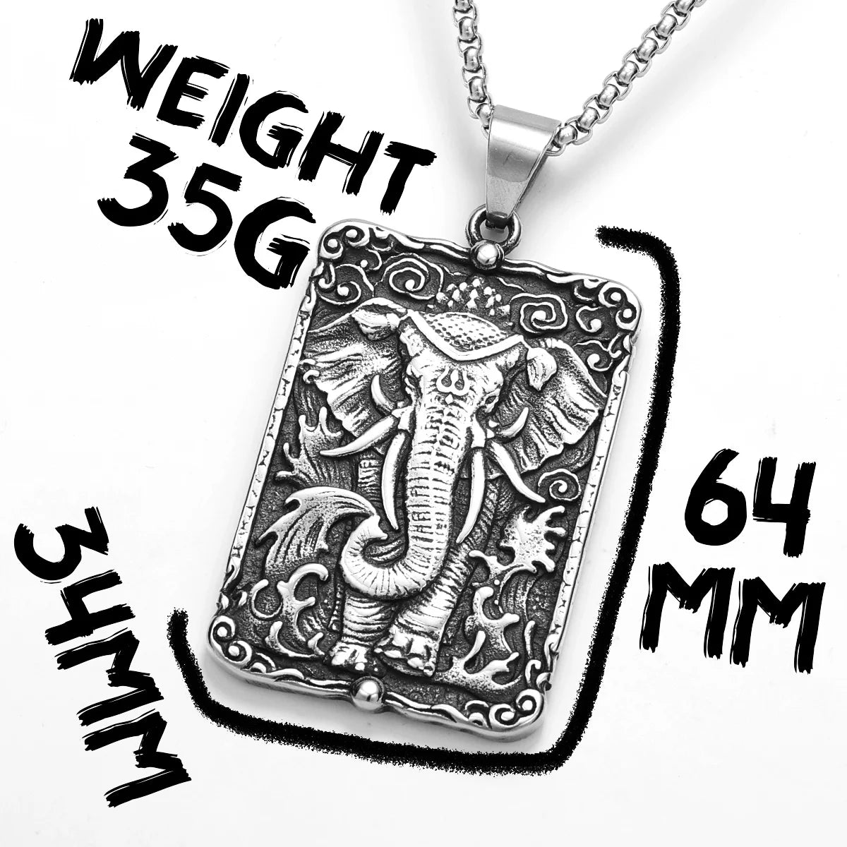 PENDRA Tavorin Elephant Motif Necklace