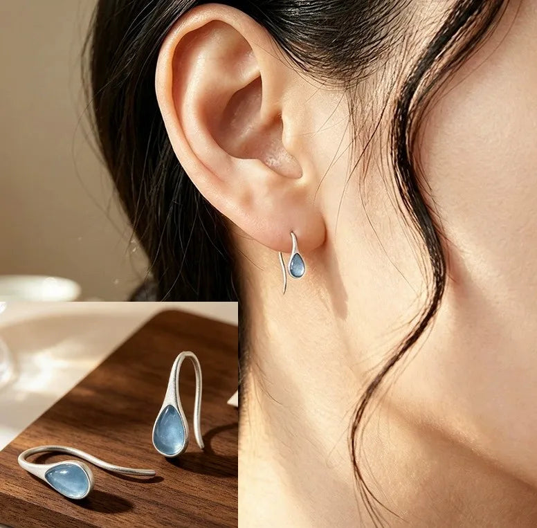PENDRA Water Sterling Silver 2 Earrings