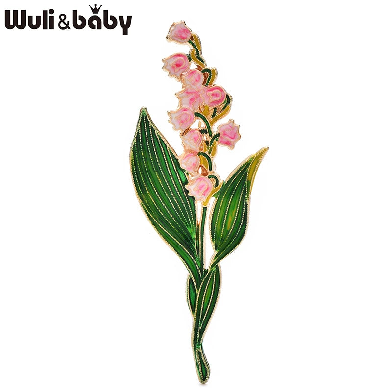 PENDRA Liliana Elegant Enamel Lily Flower Brooch