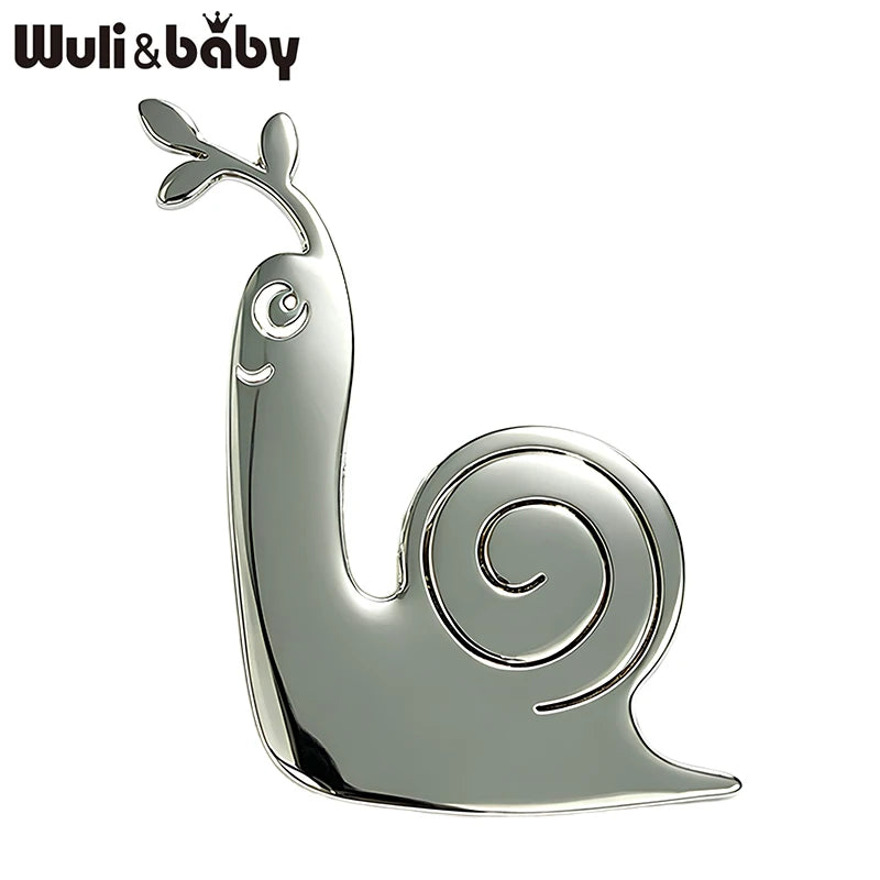 PENDRA Snail Stainless Steel Animal Brooch