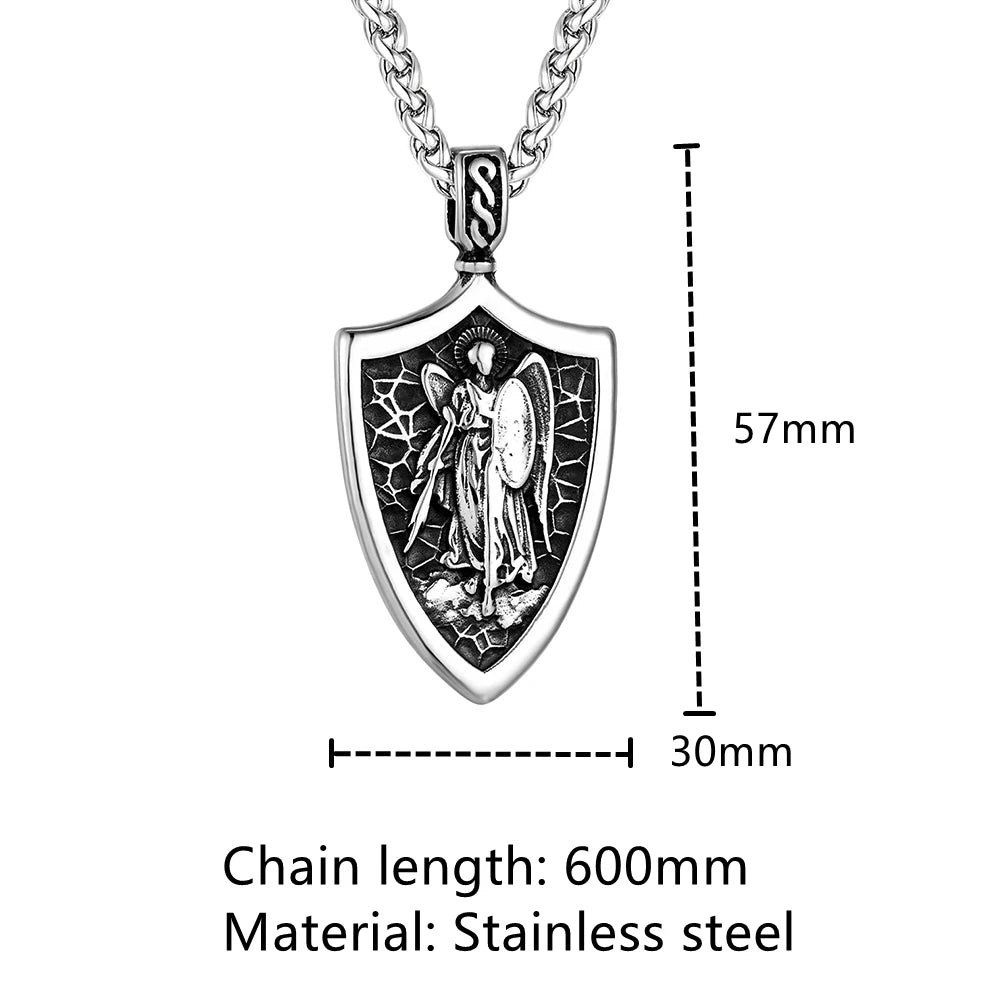 PENDRA Cross Norse Steel Necklace