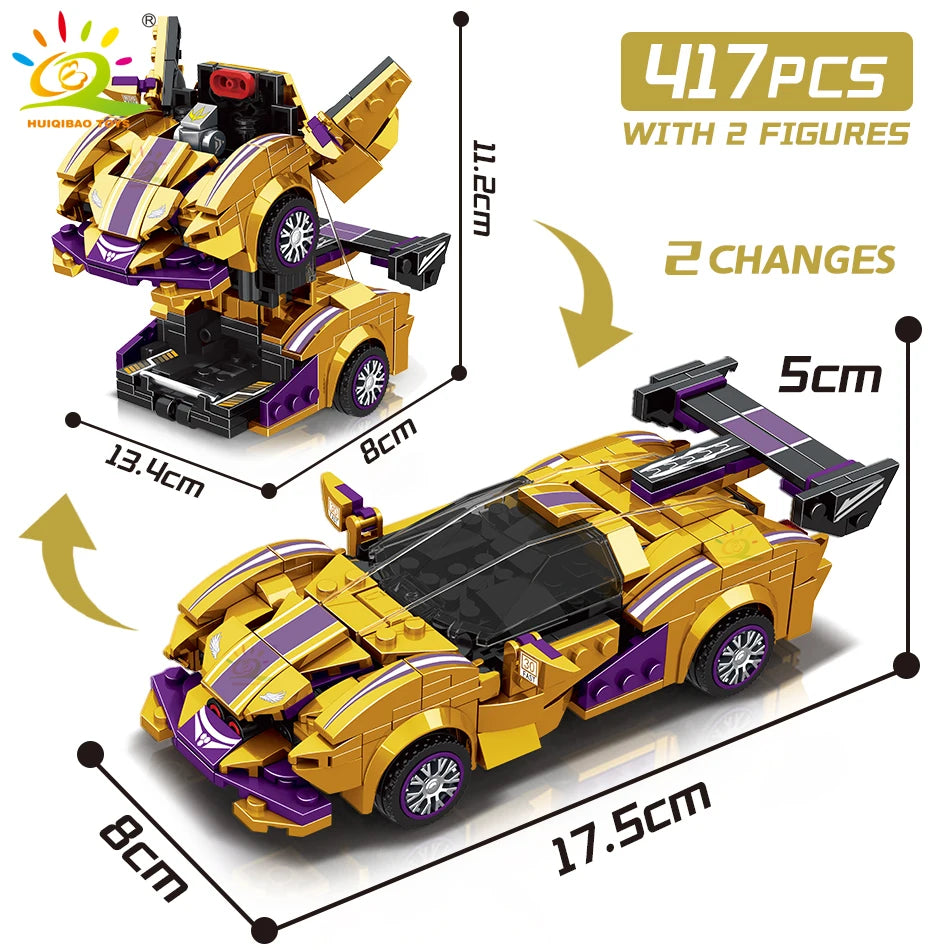 PENDRA Transfrom Racing Robot Building Set