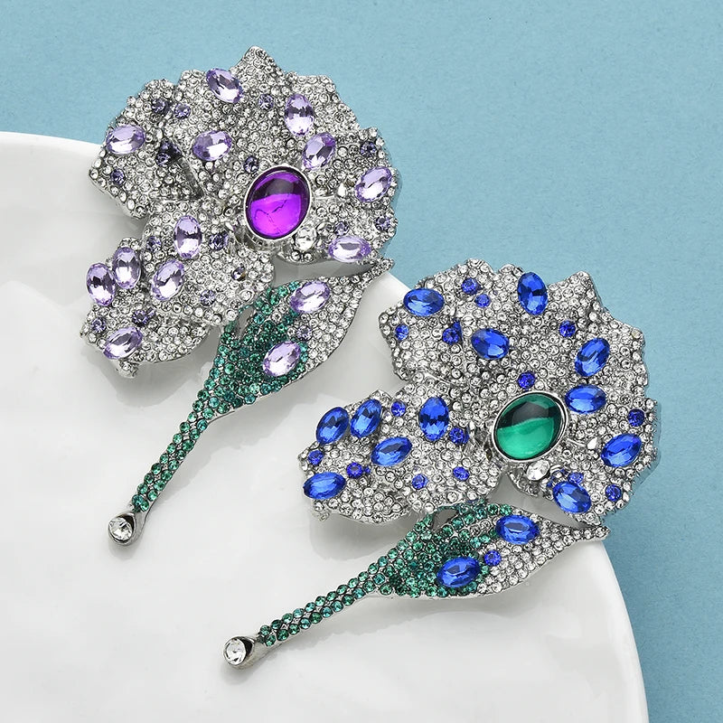 PENDRA Orchidelle Elegant Orchid Flower Brooch