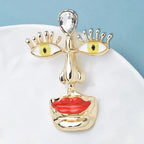 PENDRA Designer Big Face Brooch