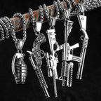 PENDRA Grenade Steel Necklace