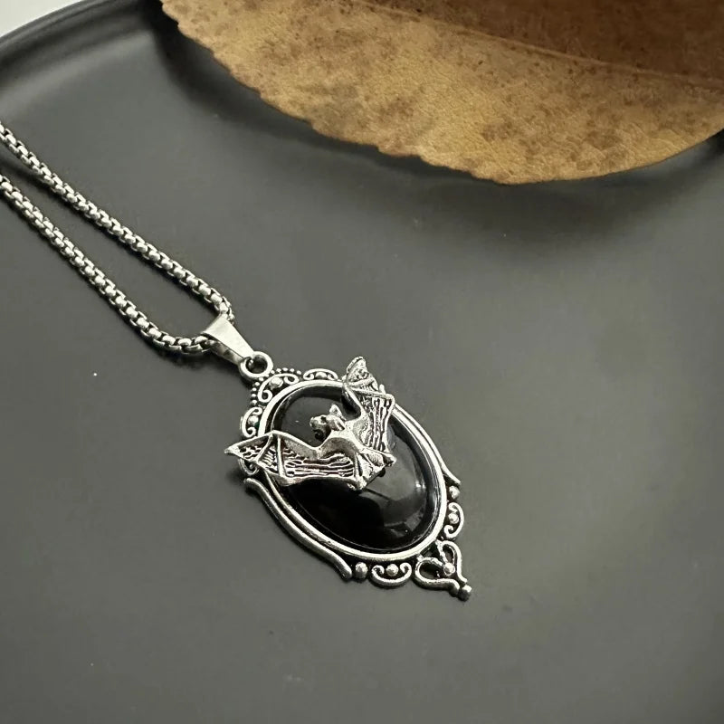 PENDRA Batgoth Gothic Stainless Steel Bat Pendant