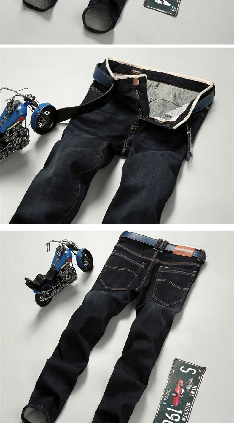 PENDRA Denim Straight Dark Pants