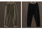 PENDRA Corduroy Warm Elastic Waist Pants