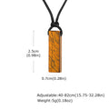 PENDRA Leather Stone Pendant Necklace