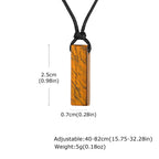 PENDRA Leather Stone Pendant Necklace